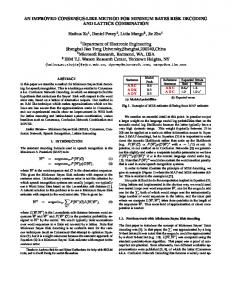 AN IMPROVED CONSENSUS-LIKE METHOD FOR ... - Microsoft