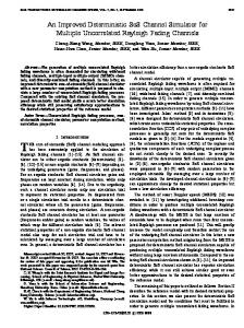 An Improved Deterministic SoS Channel Simulator for ... - IEEE Xplore