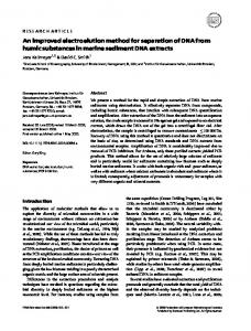 An improved electroelution method for ... - Wiley Online Library