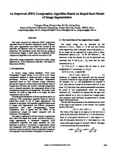 An Improved JPEG Compression Algorithm Based on ... - IEEE Xplore