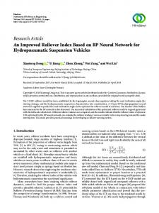 An Improved Rollover Index Based on BP Neural Network for ...