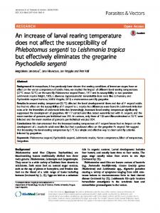 An increase of larval rearing temperature does not affect the