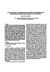 an incremental decision tree learning methodology regarding ...