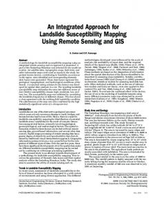 An Integrated Approach for Landslide Susceptibility Mapping Using ...