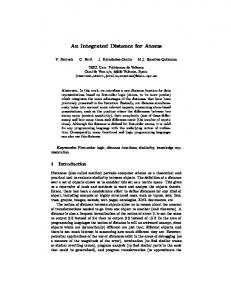 An Integrated Distance for Atoms