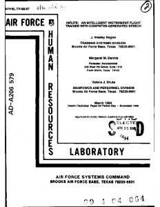 AN INTELLIGENT INSTRUMENT FLIGHT