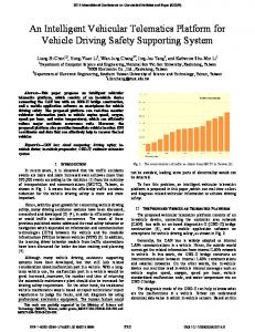 An Intelligent Vehicular Telematics Platform for Vehicle Driving Safety ...