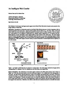 An Intelligent Web Crawler - CiteSeerX
