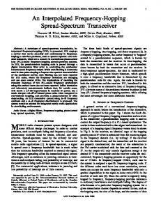 An Interpolated Frequency-hopping Spread-spectrum Transceiver ...