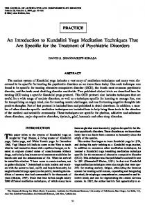 An Introduction to Kundalini Yoga Meditation Techniques That Are ...