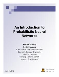 An Introduction to Probabilistic Neural Networks - Vincent Cheung