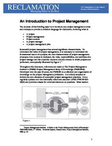 An Introduction to Project Management