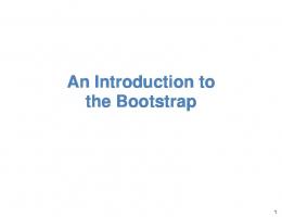 An Introduction to the Bootstrap