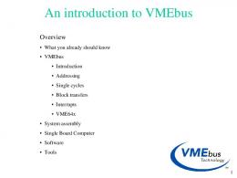 An introduction to VMEbus