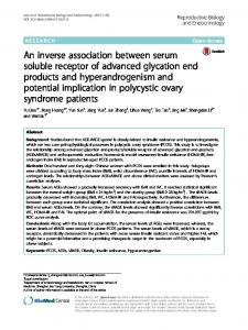 An inverse association between serum soluble receptor of ... - Core