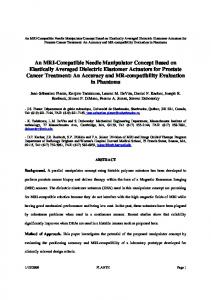 An MRI Compatible Parallel Manipulator Based on Dielectric ...