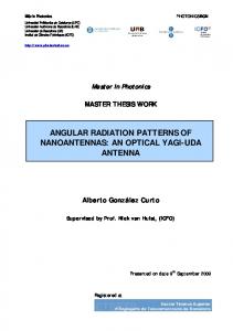 an optical yagi-uda antenna - UPCommons