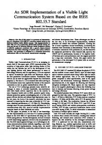 An SDR Implementation of a Visible Light ... - IEEE Xplore