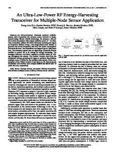 An Ultra-Low-Power RF Energy-Harvesting Transceiver ... - IEEE Xplore