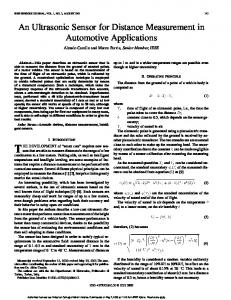 An ultrasonic sensor for distance measurement in automotive ...