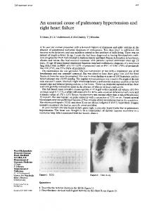 An unusual cause of pulmonary hypertension and right heart ... - NCBI