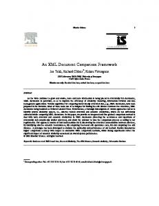 An XML Document Comparison Framework