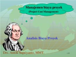 Analisis Biaya Proyek