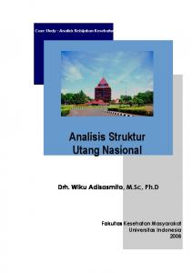 Analisis Struktur Utang Nasional - Blog Staff UI - Universitas Indonesia