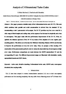 Analysis of 3-Dimensional Turbo Codes