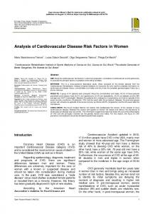 Analysis of Cardiovascular Disease Risk Factors in