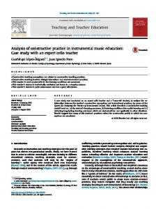 Analysis of constructive practice in instrumental music