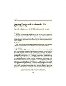 Analysis of Fluorescent Protein Expressing Cells by Flow ... - CiteSeerX