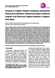 Analysis of Irrigation Systems Employing Comparative Performance ...