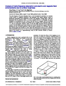 Analysis of radio-frequency absorption and electric and magnetic field ...