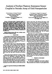 Analysis of Surface Plasmon Resonance Sensor