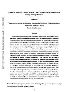 Analysis on Irreversible Processes using the Phase-Field Variational