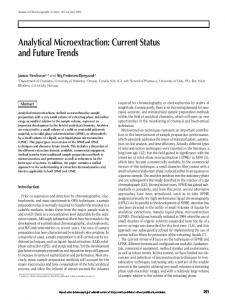 Analytical Microextraction - Oxford Academic