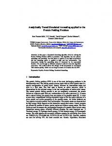 Analytically Tuned Simulated Annealing applied to the Protein Folding ...