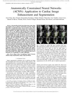 Anatomically Constrained Neural Networks (ACNN) - IEEE Xplore