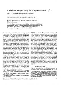 and la,25-Dihydroxyvitamin D2/D3 - NCBI