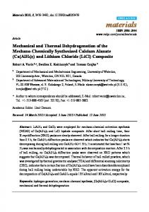 and Lithium Chloride - MDPI