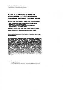 and Microcrystalline Li2O:B2O3 Composites - CiteSeerX