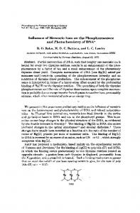 and Photochemistry of DNA - Europe PMC