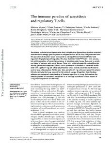 and regulatory T cells - BioMedSearch