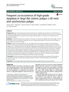 and synchronous polyps - CiteSeerX