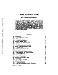 Angles of Gaussian primes