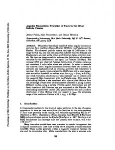 Angular Momentum Evolution of Stars in the Orion Nebula Cluster