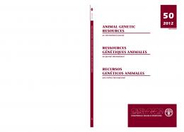 Animal Genetic Resources - FAO