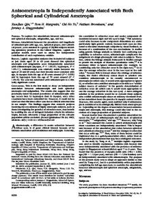 Anisometropia Is Independently Associated with ... - Semantic Scholar