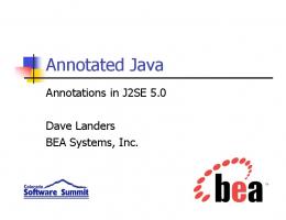 Annotated Java - Dave Landers